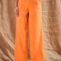 SASSAFRAS Women Relaxed Straight Leg Straight Fit High-Rise Trousers-picture-49