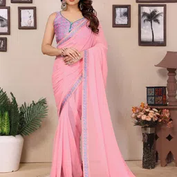 DIVASTRI Akash Woven Design Border Saree-picture-42