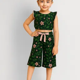 LITTLE GINNIE Girls Printed Top with Palazzos-picture-28