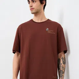 SPYKAR Men Typography Printed Round Neck Cotton Relaxed Fit T-shirt-picture-44