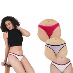 ORLIZEA Set Of 3 Cotton Blend Thongs-image-51