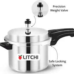 litchi Aluminium Outerlid 5 L Pressure Cooker image 2