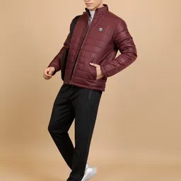 highlander Men Solid Padded Jacket image 3