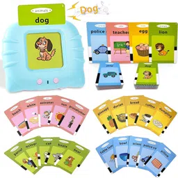 nitya enterprise Talking Toy Flash Cards 112 card Early 224 Words Education Learning Toy for kids-picture-29