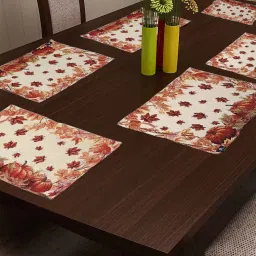 arrabi Set of 6 Blended Cotton Graphic 18x12 Inches Placemat image 1