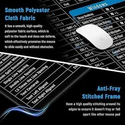kaku SHORTCUT KEYS KEYBOARD PAD Non Slip Base Mousepad image 4