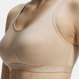 Jockey Wirefree Non Padded Full Coverage SlipOn Active Bra-1376 image 3