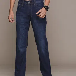 Roadster The Lifestyle Co. Men Bootcut Light Fade Stretchable Jeans image 1