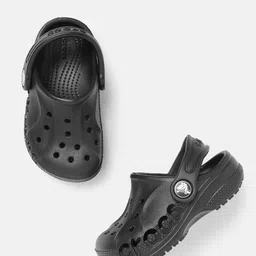 Crocs Kids Solid Clogs with Backstrap image 1