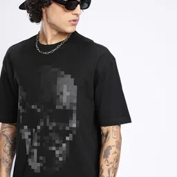 glitchez Urban Cool Graphic Printed Relaxed Fit T-shirt-image-53