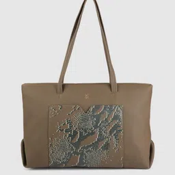 Baggit Olive Green Solid Structured Shoulder Bag-picture-10