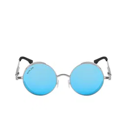 ROYAL SON Unisex Round Polarised & UV Protected Sunglasses CHI0084-C3 image 2