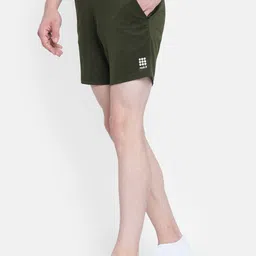 rock.it rock it Men Olive Green Mid-Rise Sports Shorts image 3