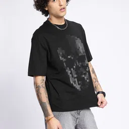 glitchez Urban Cool Graphic Printed Relaxed Fit T-shirt image 3