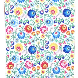 Alina decor Green & Blue Digital Floral-Printed Table Runner image 4