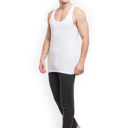 BODYX Men Pack of 5 Solid Innerwear Vests BX213-W image 2