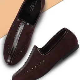 FAUSTO Men Velvet Loafers image 1