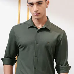 HIGHLANDER Men Slim Fit Opaque Casual Shirt-picture-40