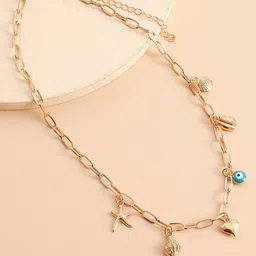 Just Lil Things Minimal Conch-Star-Evileye-Hollow Chain-picture-27