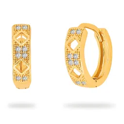 Luv Fashion Brass Circular Hoop Earrings-image-46