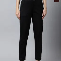 Valles365 by S.C. Women Pack Of 2 Woolen Mid-Rise Trousers-picture-26