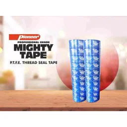 PIONEER 10 m x 12 mm PTFE Thread Seal Teflon Mighty Tape Yellow (Pack of 1000 Pcs) image 2