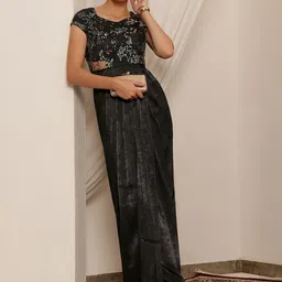 Miss Chase Embellished Draped Maxi Dress image 5