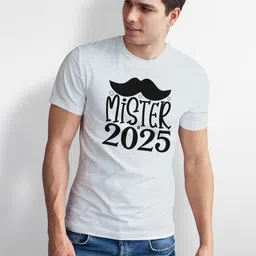 Seekbuylove Men Typography Printed Bio Finish T-shirt image 2