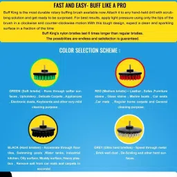 Buffking Green Plastic Soft Bristle Brush image 3