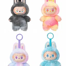 1TO FINITY Pack Of 4 Assorted Energy Labubu Doll Anime Figurine Key Chains image 3