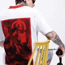 Kook N Keech Marvel Printed Polo Collar Drop-Shoulder Sleeves Oversized T-shirt-picture-18