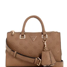 GUESS Floral Textured Structured Handheld Bag-picture-20