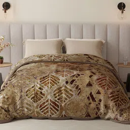 Boutique Living India Brown & White Mink AC Room Double Bed Blanket-image-35