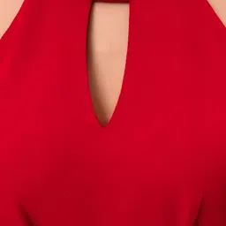 HEMANG FASHION Women Keyhole Neck Mini Dress image 2