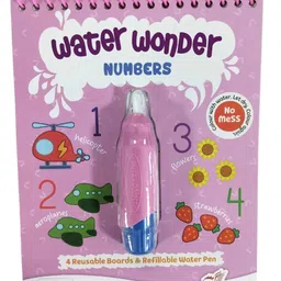pegasus Reusable Magic Water Coloring Book For Kids, Mess-Free Art with Quick Dry Technology (Numbers Theme | 4 Reusable Coloring & Activity Boards | 1 Refillable Water Pen)-picture-25