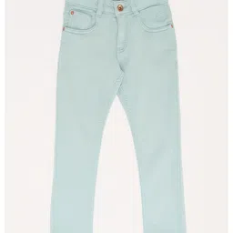 Pantaloons Junior Solid Jeans - Angel Blue image 4