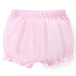 Babyhug 100% Cotton Knit Solid Bloomers Pack of 3 - Multicolour image 4