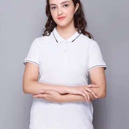 ELPIDA Solid Polo Collar Short Sleeves Regular Fit T-Shirt-picture-37