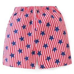 Babyhug Cotton Poplin Boxers Stripes Star & Checks Print Pack of 3 - Multicolour image 5