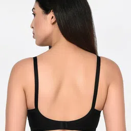 Bodycare Beige & Black Solid Non-Wired Non Padded Everyday Bra image 5