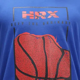 HRX by Hrithik Roshan Lifestyle Spider-Man Print Indigo T-shirt image 3