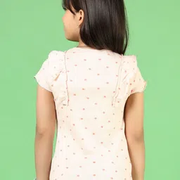 V-Mart Girls Printed Applique T-shirt image 4