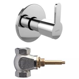 CERA Victor Quarter Turn Wall Mount Flush Cock, F1015751 + F4060102 (Set of 2 Pcs)-picture-5