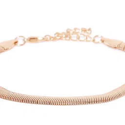 OOMPH Women Gold-Toned Artificial Stone-Studded Anklet image 4