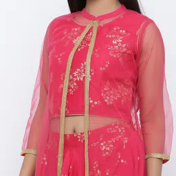 KALINI Printed Foil Print Ready to Wear Lehenga & image 2