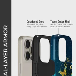 PEEPERLY Women Wings of Light Printed Shockproof iPhone 14 Crystal Back Case image 5