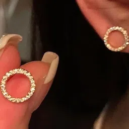 Estailo fashion Circular Studs Earrings-picture-15