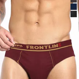 Rupa Frontline Pack Of 5 Assorted Mid-Rise Basic Briefs-image-68