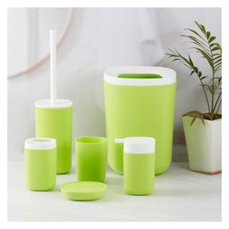 Kookee Acrylic Set of 6 Bath Set with Soap Dispenser (8264)-picture-22