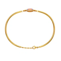 Joyalukkas Women 22Kt Oval Orb Lobster Closure Golden Bracelet- 6.573g image 3